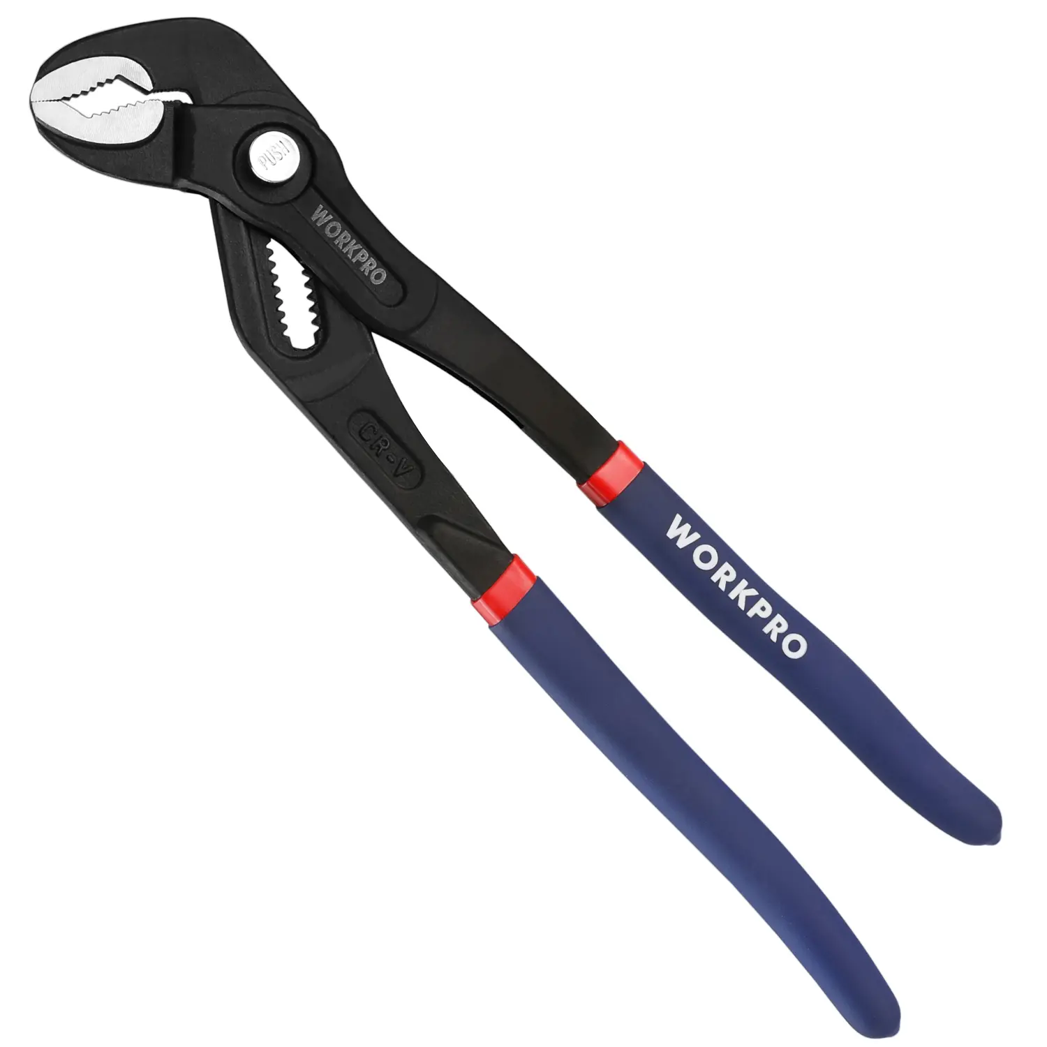 #backtoschool WORKPRO 12-Inch Groove Joint Pliers, Fast Adjust Tongue and Groove Pliers, V-Jaw Water Pump Pliers with Comfort Grips