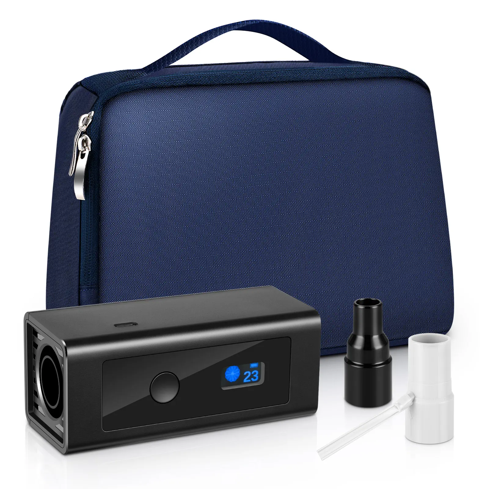 CPAP Cleaner and Sanitizer Machine - Portable Waterless Auto-Clean Device with Storage Bag, Fast Time-Saving Sleep Equipment Care Kit for CPAP Masks/Tubing