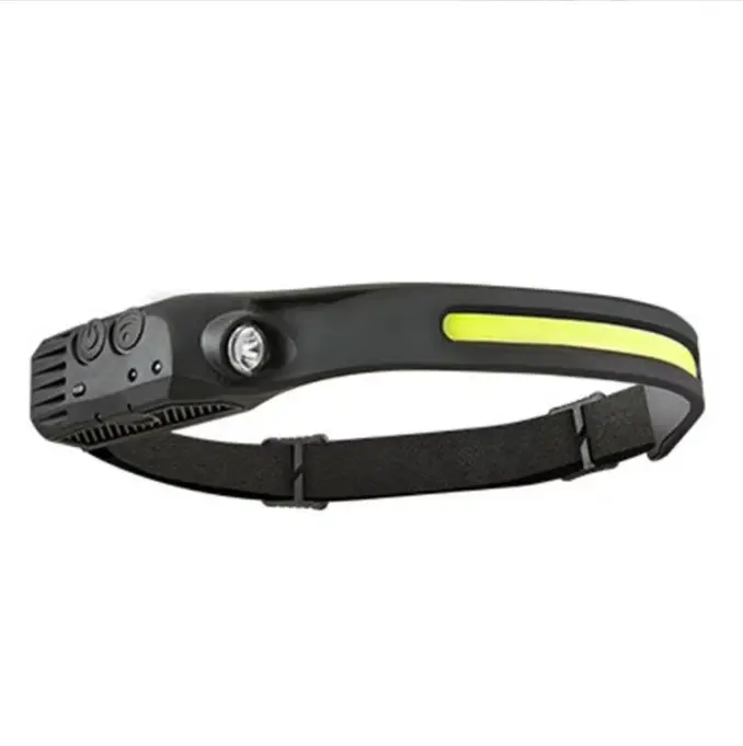 Silicone headlamp portable head-mounted work light rechargeable outdoor fishing light strong light fishing supplies