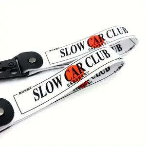 Letter Design Car Keychain for Summer, Anti-lost Wristband Keychain, Universal Portable Car Keychain for Men & Women, Auto Key Decoration, Keychain Lanyard, Car Accessories, Wristlet Strap Key