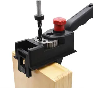 Professional Woodworking Drill Guide, 3-12mm Dowel Hole Positioner, Straight Drilling Locator Tool for Furniture Making, Carpentry