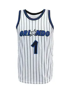 Men's #1 Embroidery Basketball Jersey, Loose Breathable Crew Neck Mesh Fabric, Unisex Outdoor Activity Training Wear, All-Season Co