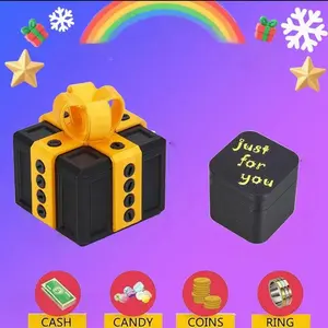 Christmas Gift Box, 3D Printed Prank Gift Box with Screws, DIY Disassemble Assembly Toy, Fun Finger Pop-Up Surprise Box, Halloween Christmas Thanksgiving Gift, Funny Gag Gift, Gift Box Design, Funny Christmas Gifts
