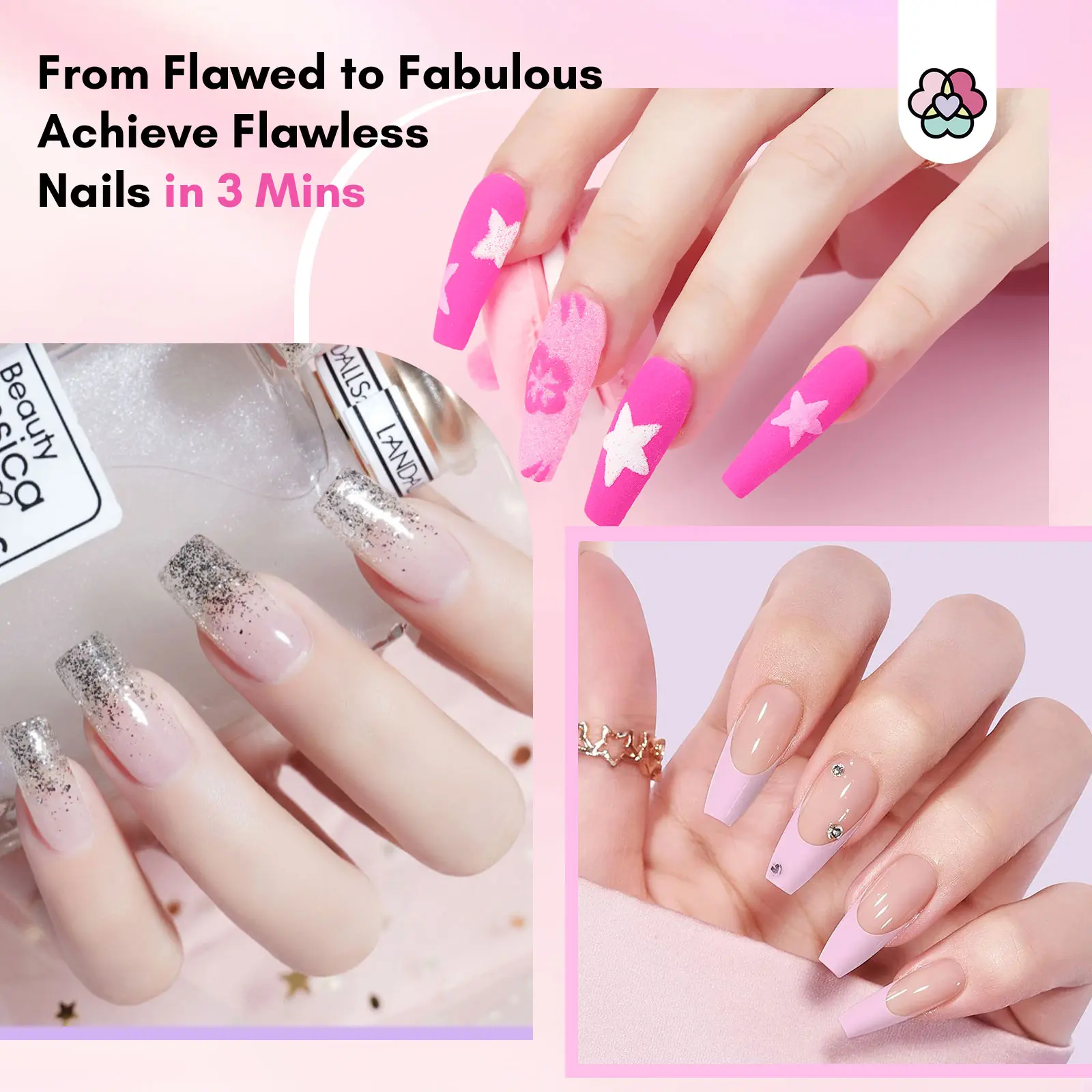 2 pcs 1.06oz Nail Repair Kit for Damaged Nails