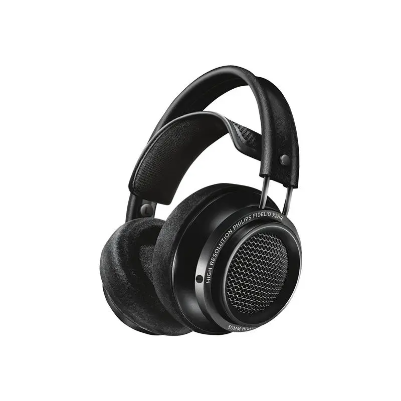 PHILIPS Fidelio X2HR On-Ear Wired Headphones - High-Resolution Audio, Adjustable, 3.5 mm Jack, Black Memory Foam Headset