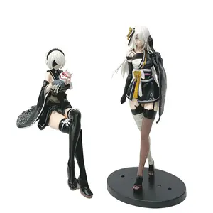 Game Figure 2B sitting action figures YoRHa Type A kimono 2A figurines Doll PVC Models Toys Adult Collection Statue Gifts