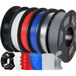 Six-Color Tpu 95a Flexible Long Filament Set, 1.75mm 250g X 6 Rolls Total 1.5kg, Fast Print Material, Creative Components, New Year Gift, Kids Toy
