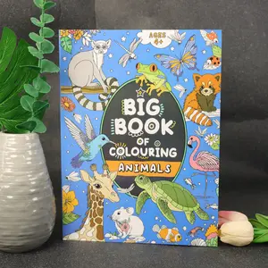 The Ultimate Book of Animal Colouring for Kids Ages 4+: A Jumbo Collection of Giraffes, Turtles & More – Whimsical Wildlife Art, Engaging Content to Spark Imagination, Boost Fine Motor Skills and Keep Little Artists Engaged