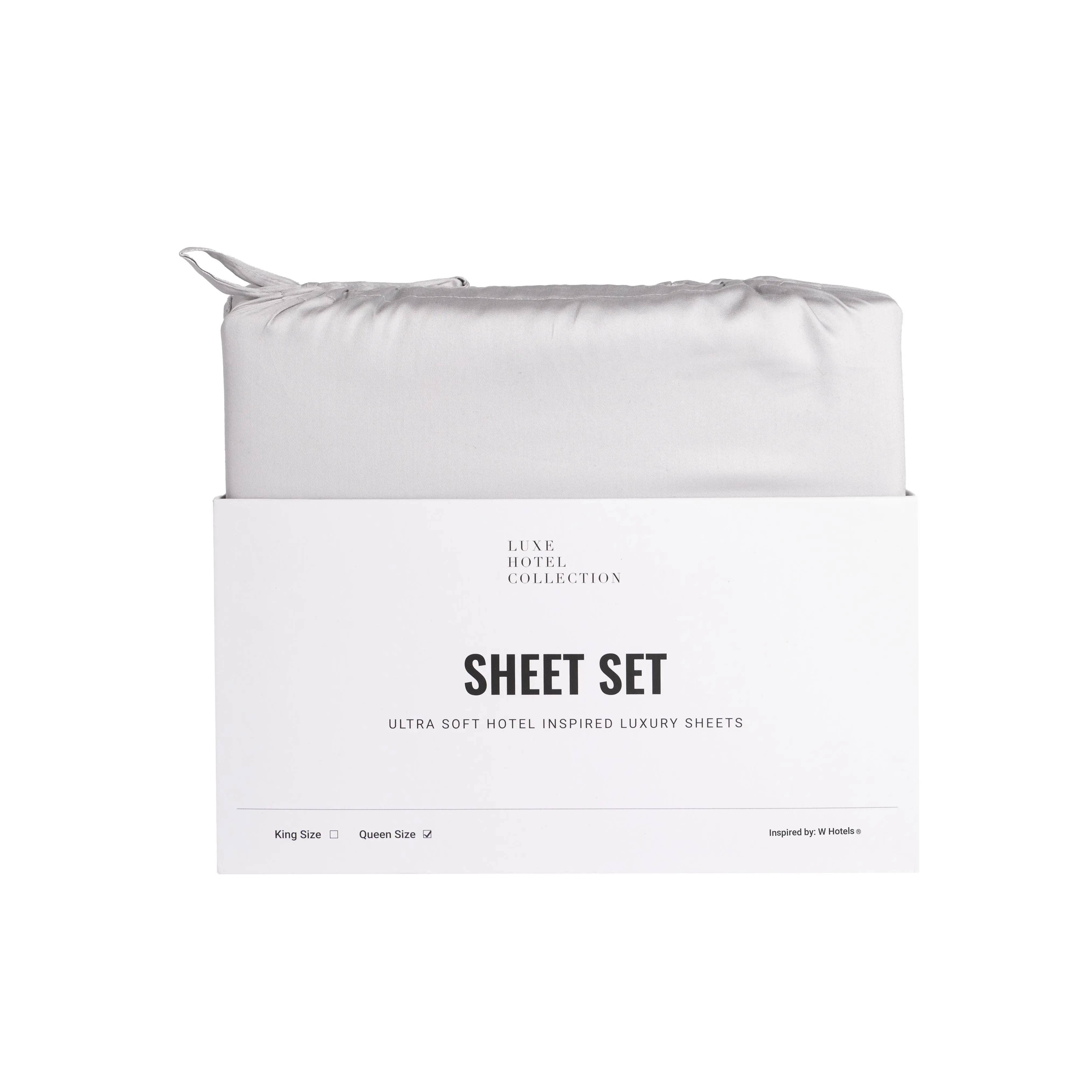 Hotel Collection-Cotton Blend Sheet Set Includes (1) Fitted Sheet, (1) Flat Sheet and (2) Pillowcases