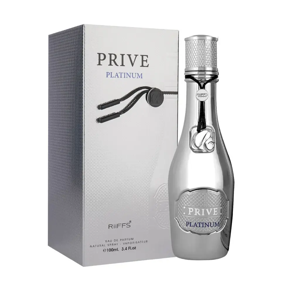 Riiffs Prive Platinum for Men Eau de Parfum Spray, 3.4 Ounce