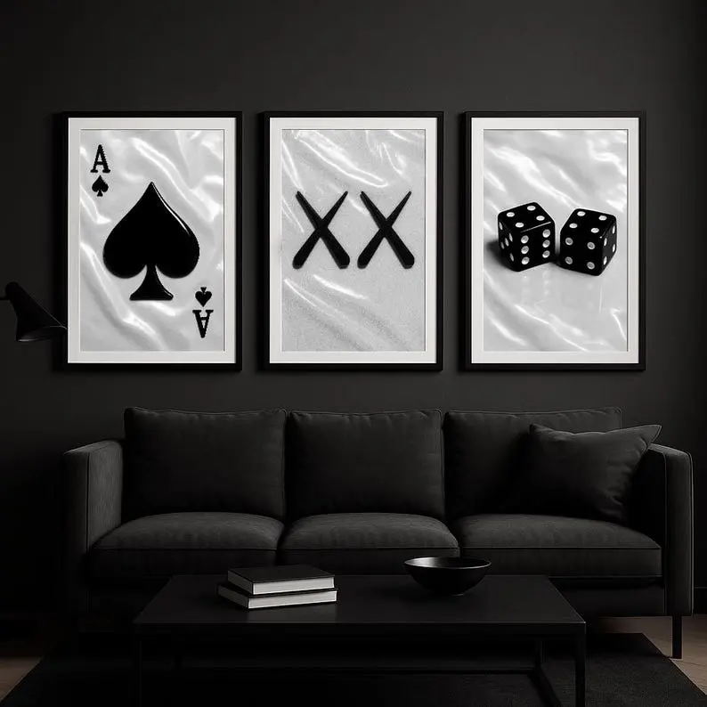 Hype Beast Set of 3 Posters Hypebeast Wall Art Hypebeast Decor Hypebeast Room Ace of spades art- No Frame