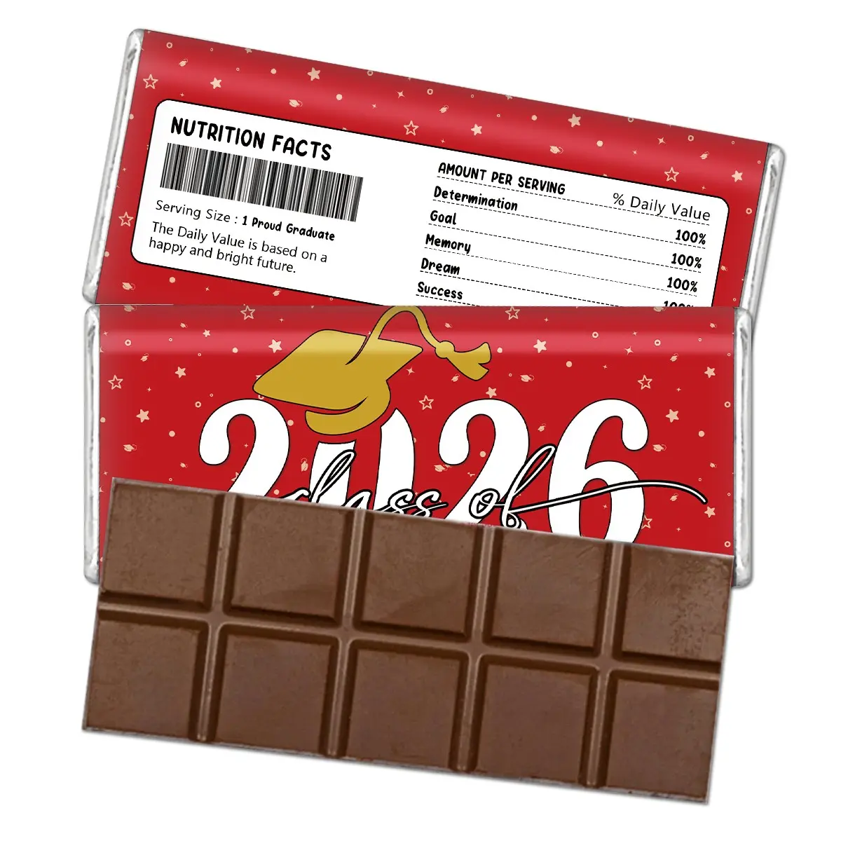 10 Sheets Graduation Chocolate Bar Wrappers, Candy Paper, 2026 Grad Party Decor, Grad Gifts, Grad Supplies