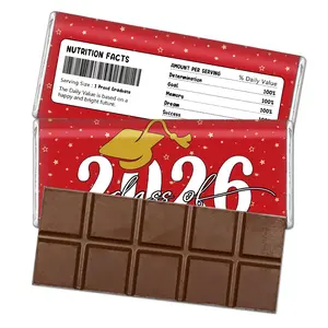 10 Sheets Graduation Chocolate Bar Wrappers, Candy Paper, 2026 Grad Party Decor, Grad Gifts, Grad Supplies
