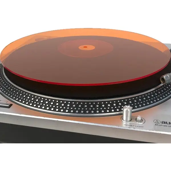 Acrylic Turntable Slipmat for 12in Vinyl Record Players, 11.75in Size, 2.7mm Thick, Anti-Static, Noise-Reducing, Premium Durable Modern Design, Powerful Bass Enhancement