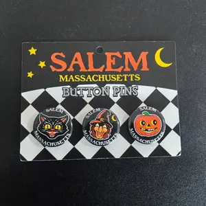 Vintage 3 Button Pin Set