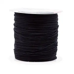 Mandala Crafts Nylon Satin Cord, Rattail Trim Thread for Chinese Knotting, Kumihimo, Beading, Macrame, Jewelry Making, Sewing