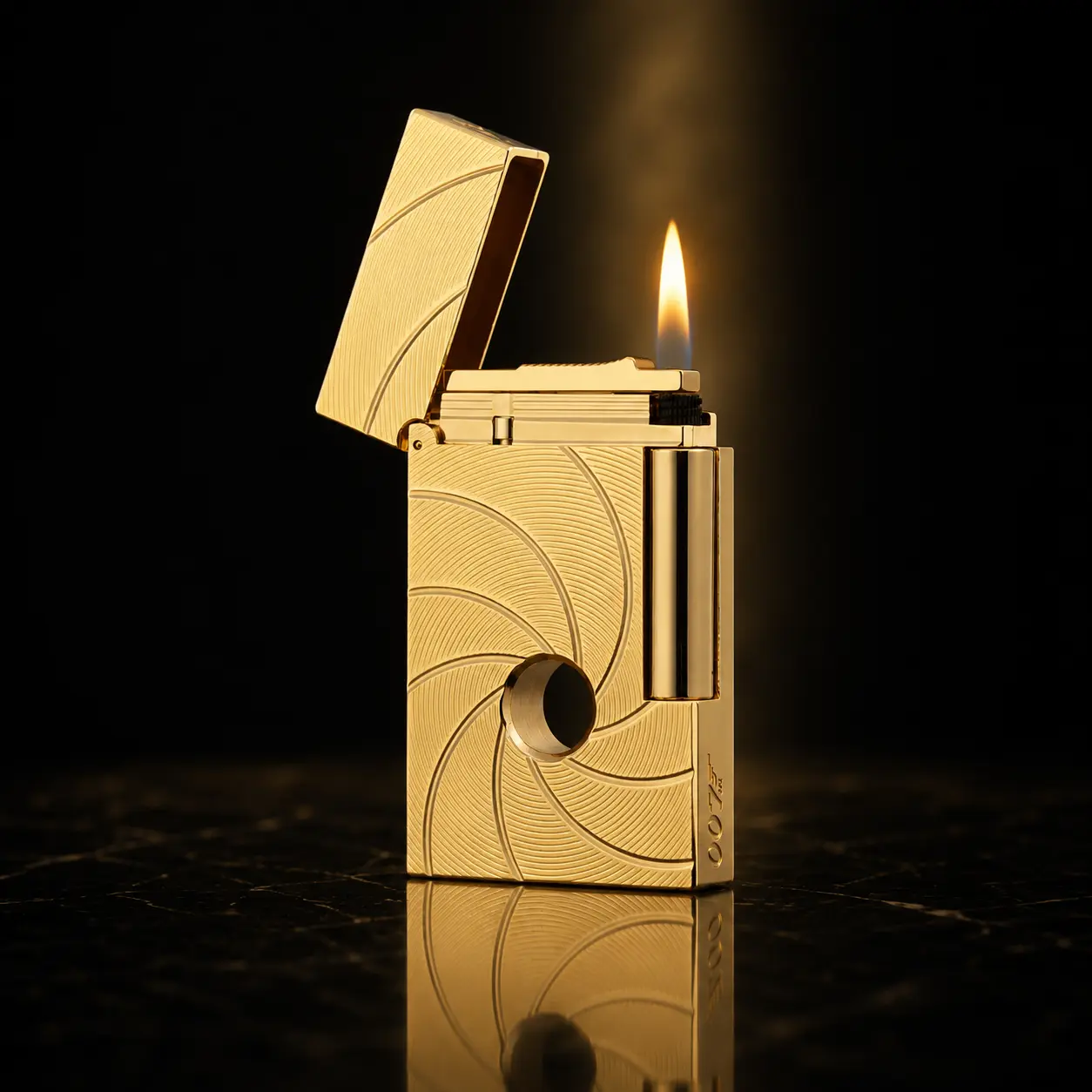 Classical Gold Bond-Inspired 007 DPT Lighter (No Fuel) 145g  Best Ping Gift for Him