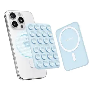 Magnetic Suction Phone Mount for MagSafe Case, Removable Sticky Phone Grip Holder for Hands-Free Makeup/Selfie/Live Streaming/Vlog for TikTok & Instagram Influencer/Creator