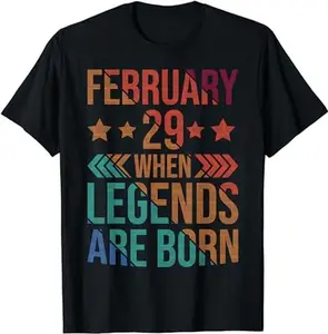 February 29 Birthday Shirts For Men & Women Cool Leap Year Unisex T-Shirt
