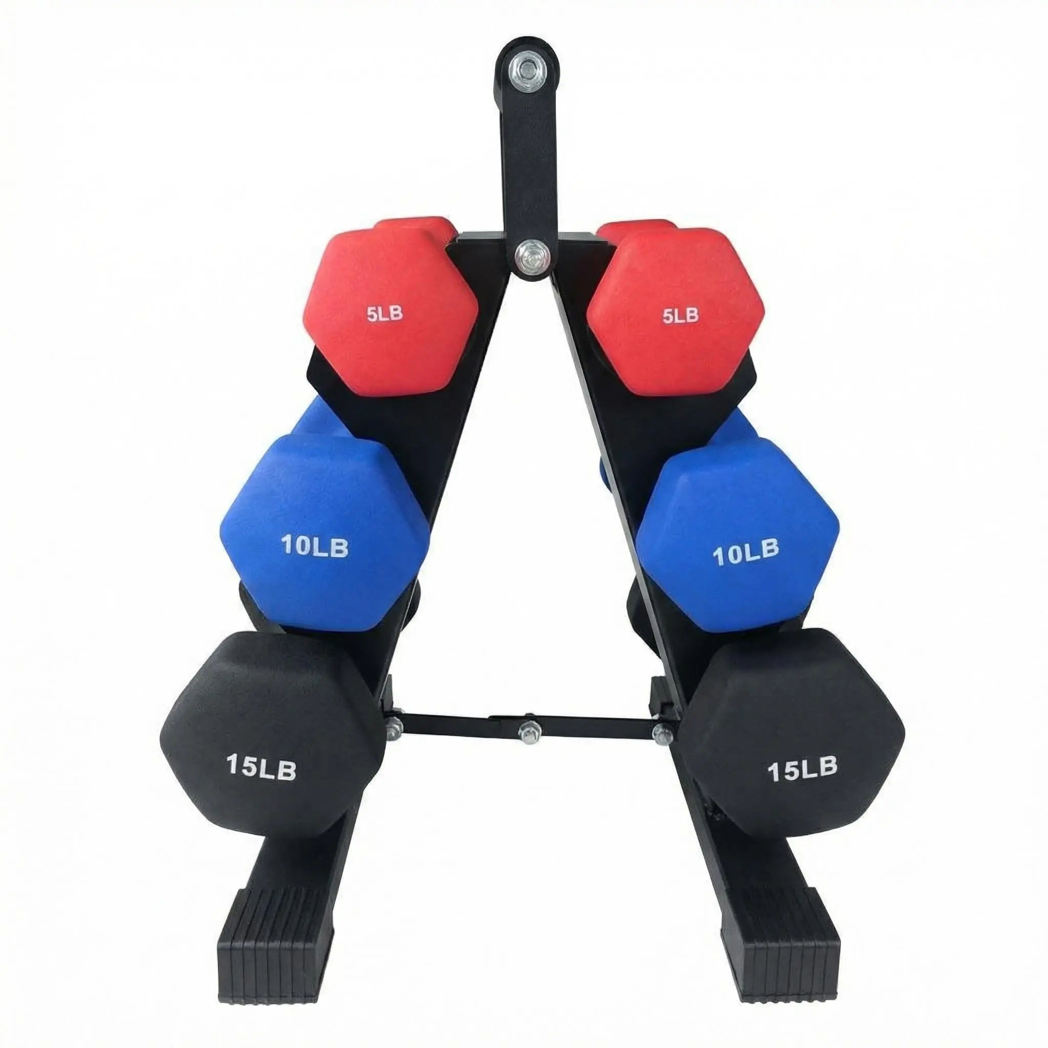 Gaomon Women's Hex Neoprene-Coated Dumbbell Sets, Anti-Slip Flat Profile Home Gym Equipment with Storage Rack, Arm Workout & Dumbbell Workout Fitness Weight Set for Strength Conditioning, Toning Arms