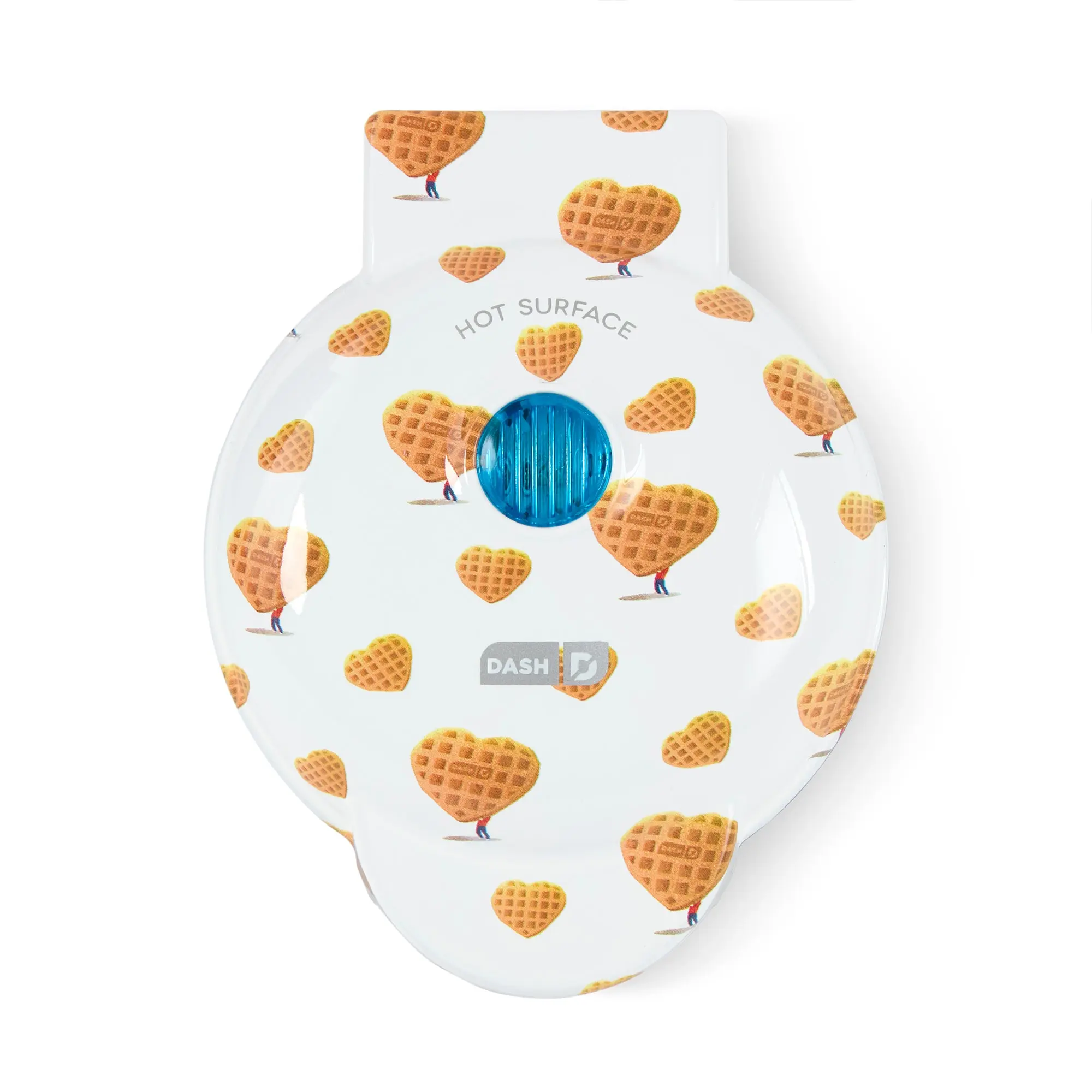 Dash of Good 4" Size Miniature Nonstick Waffle Maker - Corded, PTFE-Coated, Space-Saving Portable Kitchen Appliances, Quick Heating, 1-Yr Warranty (2-Yr with Registration), Recipe Guide, Plug & Go Waffles, Savory Dishes, Ideal for Families, Gifting Ready