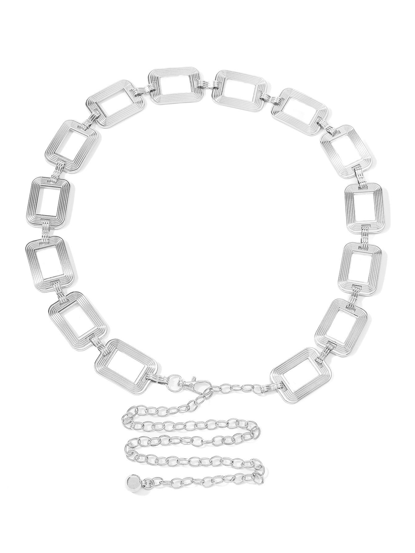 Gold Tone Square Link Waist Chain Belt for Women, Layered Metal Chain Belly Body Chain with Tassel, Punk Hip Hop Waist Jewelry for Jeans Skirt, Festival Party Accessory, Unique Gift for Her dad to daughter necklace gift Black Heart Tassel Long Earrings