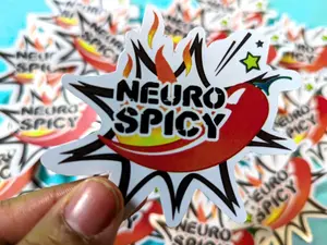 Neurospicy Pepper Sticker – Waterproof & Weatherproof Vinyl Decal