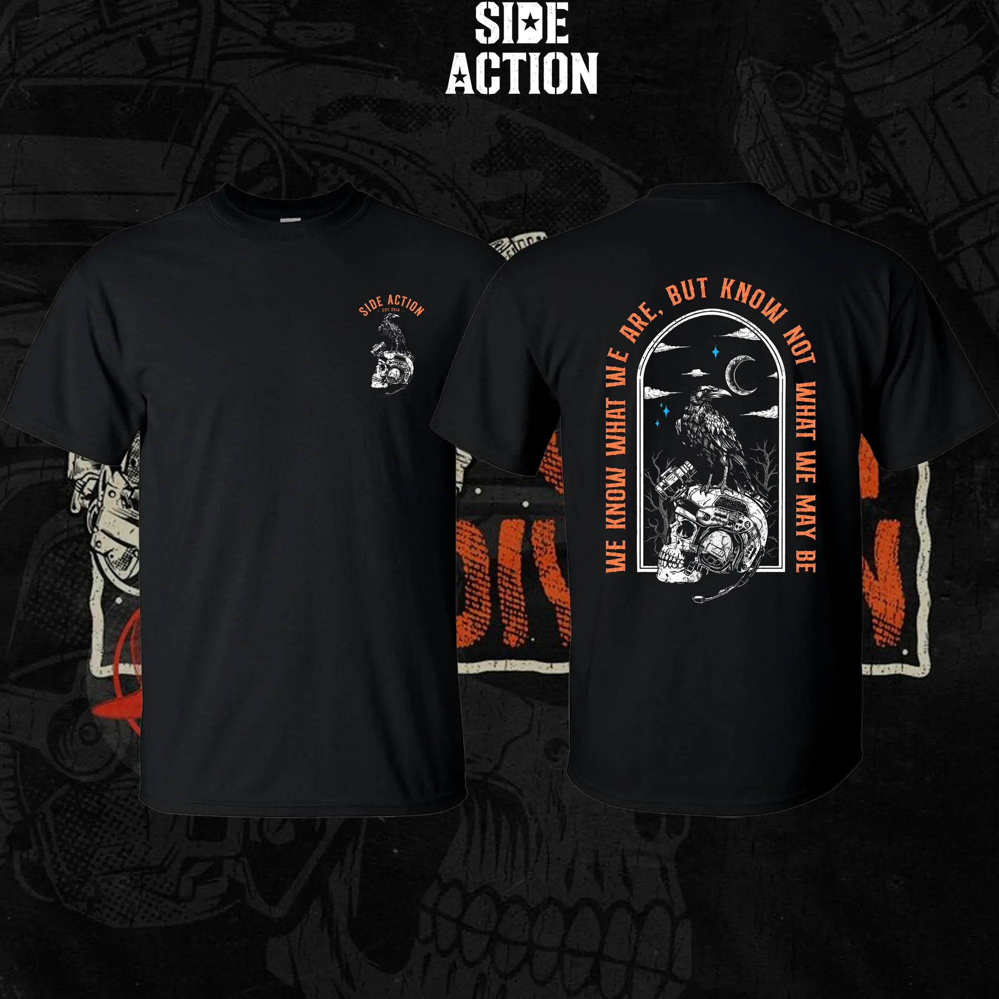 Raven Of The Night Tactical Double-Sided T-Shirt/Hoodie Vintage Fairchild Republic Graphic Tee, Retro Ground Attack Aircraft Streetwear, Heavy Cotton Tactical Collection, Gift for Men