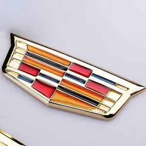 3D Metal Car Emblem Sticker for Cadillac Escalade, Fender Side Rear Trunk Badge, Compatible with Dts Srx Xt5 Xts Ats Bls Ct4 Ct5 Ct6 Cts Slr Sls