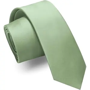 2.4" Solid Color Skinny Tie Business Wedding Necktie for Men(6cm)