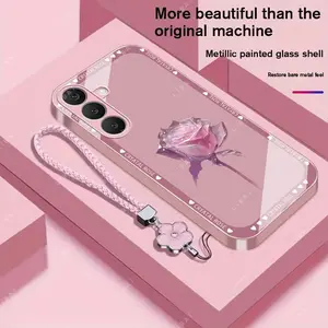 Suitable for [Galaxy S26] Brand new premium phone case, Free four-leaf clover lanyard，drop-proof and fingerprint-resistant，simple and elegant design，multiple colors available YM99