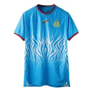 2026 Congo National Soccer Team Style Jersey Home Shirt, Patriotic Football Jersey, All Over Print Unisex Soccer Jersey, Sports Fan Apparel Top