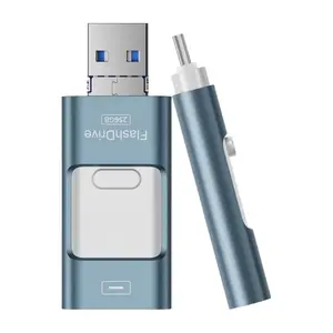 High-Speed USB 3.0 Flash Drive, USB Memory Stick, 4-In-1 Storage Device with Free Type-C Adapter, Compatible with Android and PC, 64GB-1tb Capacities