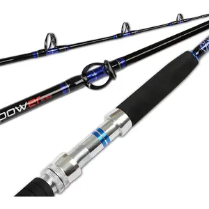 1-/ 2- Saltwater Offshore Trolling Rod Big  Rod Conventional Boat Fishing Pole