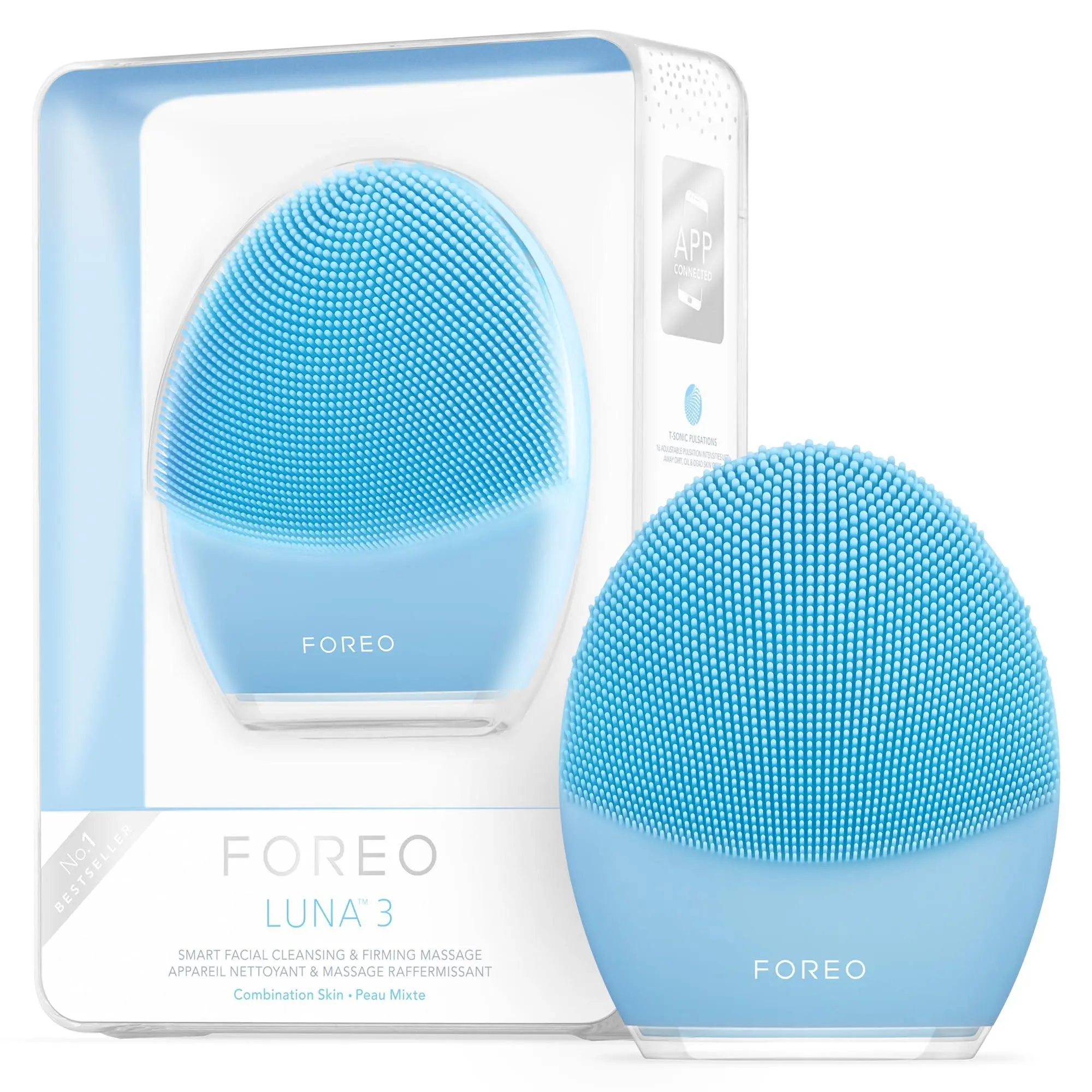 FOREO Luna 3 Facial Cleansing Brush | Anti Aging Face Massager | Enhances Absorption of Facial Skin Care Products | for Clean & Healthy Face Care | Simple & Easy | Waterproof