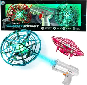 Force1 Scoot Skeet Drone Electronic Shooting Game for Kids and Adults - Drones + Blaster Set - LED Stunt Drone, Indoor Mini Drone Kids Flying Toys (NO BLASTER for Orange & Green)
