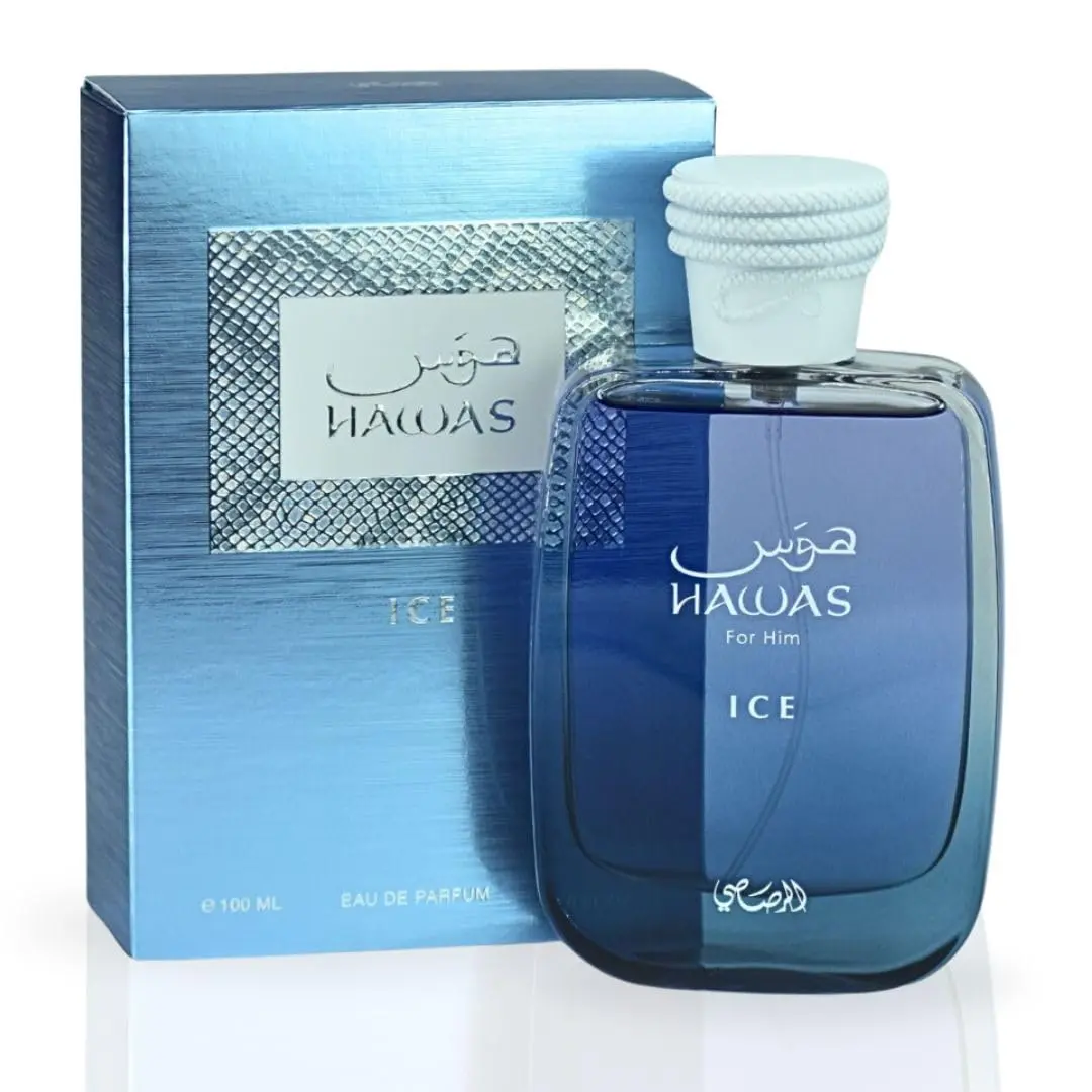 Hawas Ice For Him Hawas Cologne For Men EDP Long-Lasting Eau De Parfum Fresh, Masculine Fragrance, 100ml