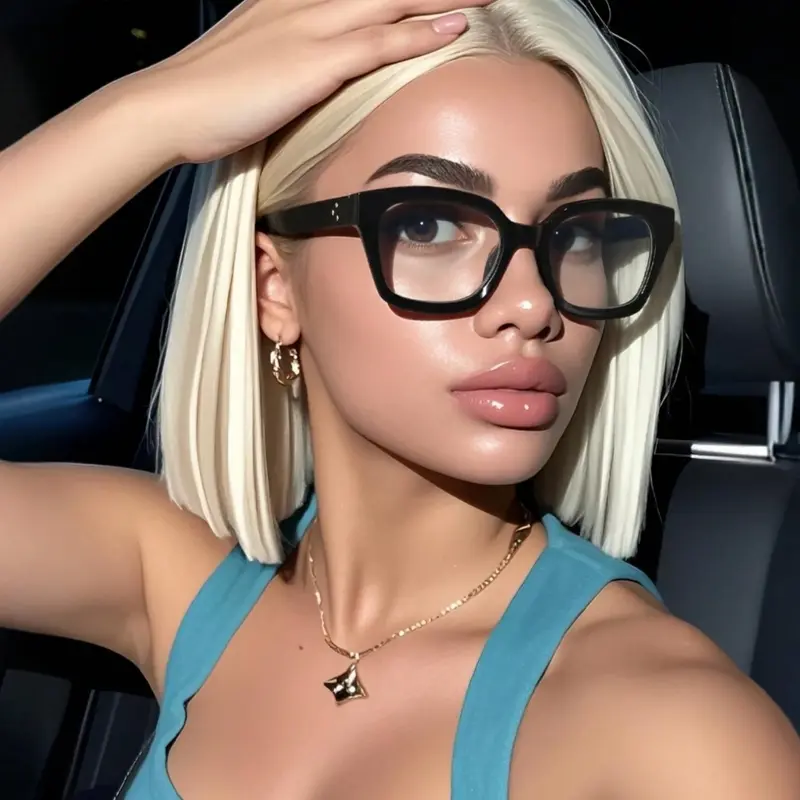 Women's Minimalist Light Blocking Glasses, High Quality Eyewear, Computer Eyewear, Casual Style PC Frame, Perfect for Daily Use, Office, TV Watching, Gaming Accessories