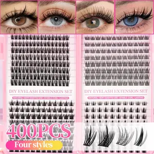 DIY Eyelash Extension Kit, Fake Lashes, False Eyelashes Set, Large Capacity, Multiple Styles, Professional and Beginner Friendly, Easy Home Use, Suitable for Beginners