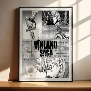 Vinland Saga Anime Poster, Thorfinn Vinland Saga Manga Art Print Anime Decor Posters - NO FRAME