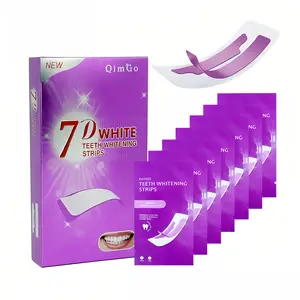 Purple Teeth Whitening Strips - Instant Color Correction - 7 Pouches 14 Count - Removes Yellow Stains - Sensitivity Free Formula for Brighter White Teeth