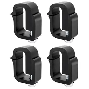 AA-Racks P-AC-03 Clamp for Truck Cap, Camper Shell, Topper, Truck Lid, Tonneau Cover, for a Short Bed Pickup Truck (Set of 4)