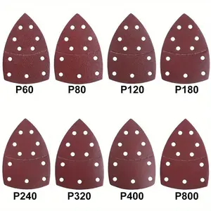 80Pcs Sanding Sheets, Sander Pads 60/80/120/180/240/320/400/800 Grits Mouse Sander Paper Mixed Grits Coarse to Fine with 11-Holes - Home Improvement.