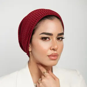 Turban Set with Adjustable Head Volume Piece Fits All Head Sizes for Comfort and Style