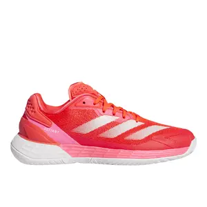 adidas Womens Defiant Speed 2 Tennis Sneakers Shoes - Red