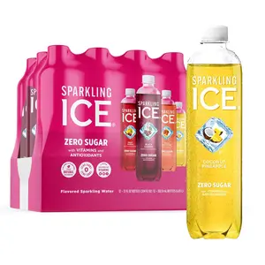 Beverage Sparkling Ice Pink Variety Pack – Zero Sugar, 12-Pack, 17 fl oz Natural Flavor