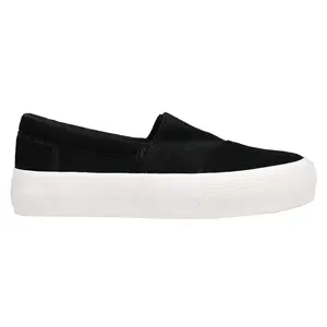 TOMS Womens Alpargata Fenix Platform Slip On Sneakers Shoes Casual - Black