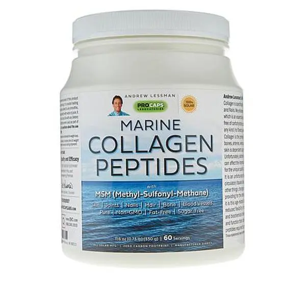 Andrew Lessman Marine Collagen Peptides with MSM - 60 Servings