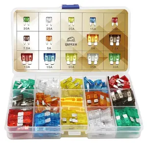 140 Automotive Fuse Kits – a Combination of Blade-Type Automotive Fuses, Including Standard And Mini Fuses, Suitable for Boats, Rvs, Campers, Vessels, And Trucks (5A, 7.5A, 10A, 15A, 20A, 25A, 30A/ATC/ATO)