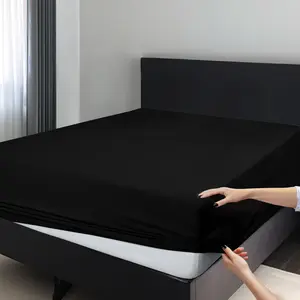 Lux Decor Fitted Sheet – Ultra Soft Brushed Microfiber, Deep Pocket Fits Up to 16 Inches  Mattress, Wrinkle-Free, Fade Resistant, Breathable, Durable – Pack of 1 & 2, Available in 10 colours